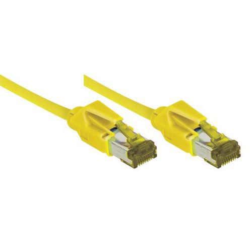 Cordon RJ45 sur câble catégorie 7 S/FTP LSOH jaune - 10 m