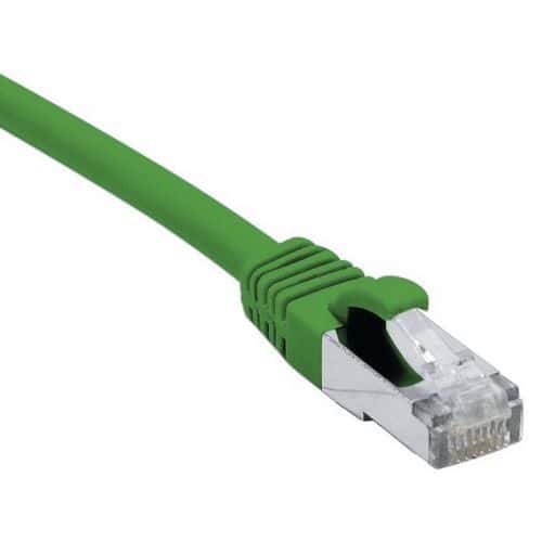 Cordon RJ45 sur câble catégorie 7 S/FTP LSOH vert 3m Dexlan