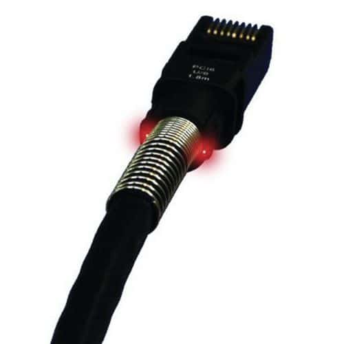 Cordon RJ45 catégorie 6A U/UTP noir - 25 m