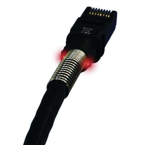 Cordon RJ45 catégorie 6A U/UTP noir - 4 m