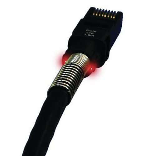 Cordon RJ45 catégorie 6A U/FTP LSOH noir - 2,1 m