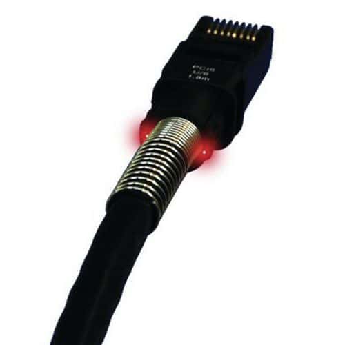 Cordon RJ45 catégorie 6A U/FTP LSOH noir - 4 m