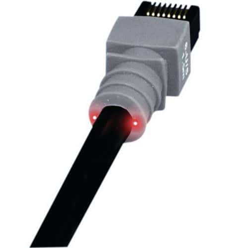 Cordon RJ45 catégorie 6 U/FTP LSOH noir - 4,9 m