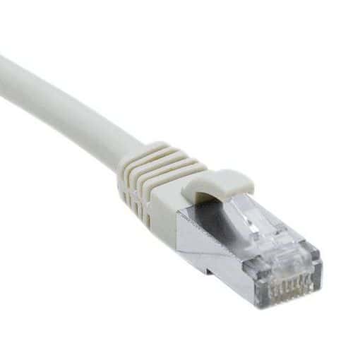 Cordon RJ45 catégorie 6A F/UTP LSOH snagless gris - 0,3 m