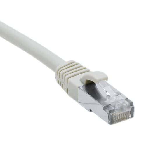 Cordon RJ45 catégorie 6A F/UTP LSOH snagless gris - 0,5 m