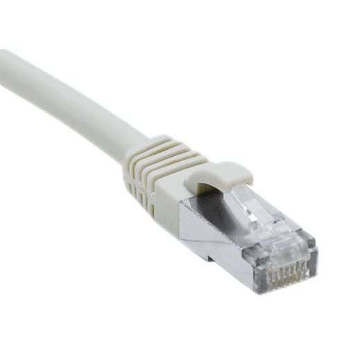 Cordon RJ45 catégorie 6A F/UTP LSOH snagless gris - 1,5 m