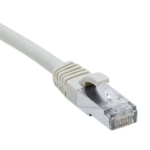 Cordon RJ45 catégorie 6A F/UTP LSOH snagless gris - 15 m