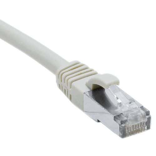 Cordon RJ45 catégorie 6A F/UTP LSOH snagless gris - 25 m