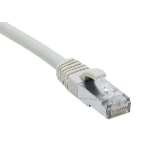 Cordon RJ45 catégorie 6A F/UTP LSOH snagless gris - 3 m