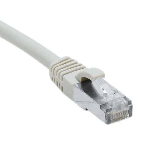 Cordon RJ45 catégorie 6A F/UTP LSOH snagless gris - 30 m