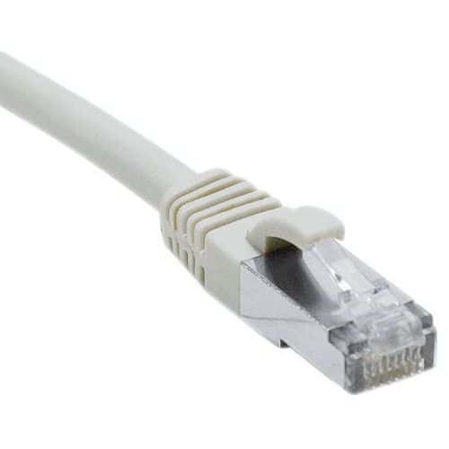 Cordon RJ45 catégorie 6A F/UTP LSOH snagless gris - 40 m