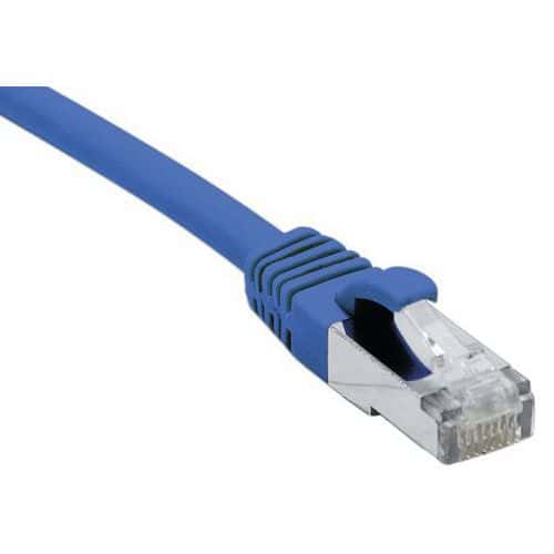 Cordon RJ45 catégorie 6A F/UTP LSOH snagless bleu - 1,5 m