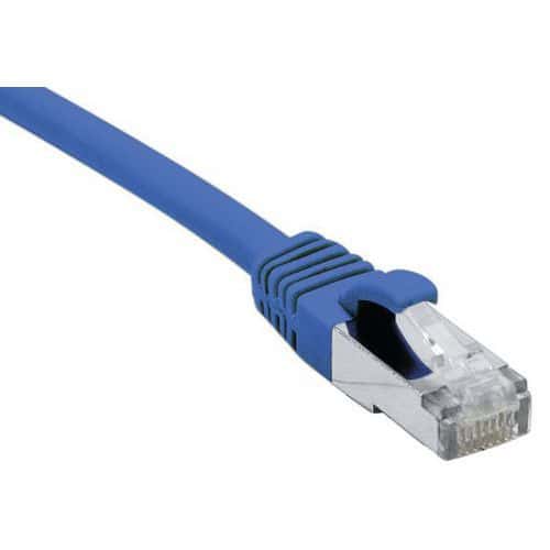 Cordon RJ45 catégorie 6A F/UTP LSOH snagless bleu - 15 m