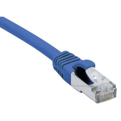 Cordon RJ45 catégorie 6A F/UTP LSOH snagless bleu - 25 m