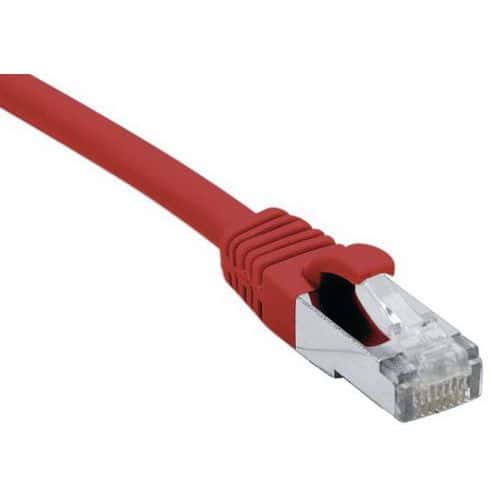 Cordon RJ45 catégorie 6A F/UTP LSOH snagless rouge - 5 m