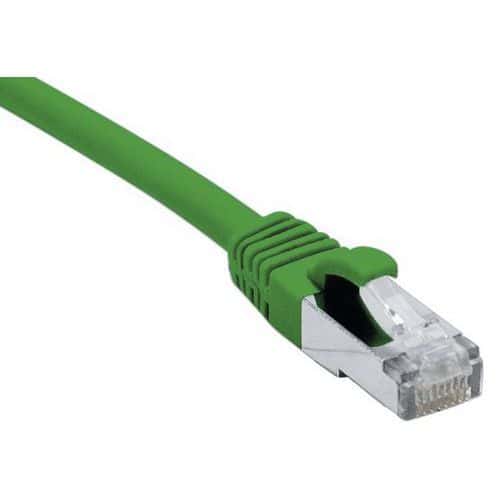 Cordon RJ45 catégorie 6A F/UTP LSOH snagless vert - 0,3 m