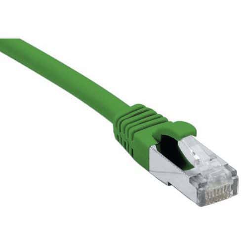 Cordon RJ45 catégorie 6A F/UTP LSOH snagless vert - 0,5 m