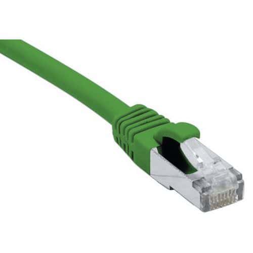 Cordon RJ45 catégorie 6A F/UTP LSOH snagless vert - 10 m