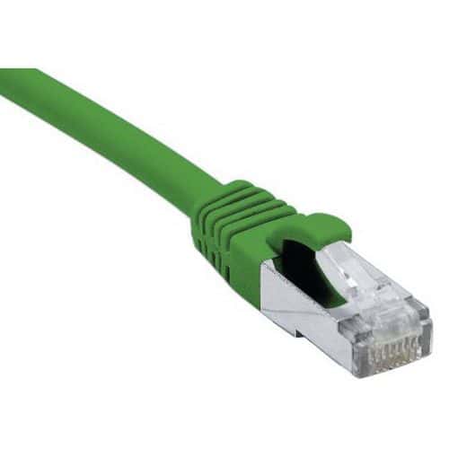 Cordon RJ45 catégorie 6A F/UTP LSOH snagless vert - 2 m