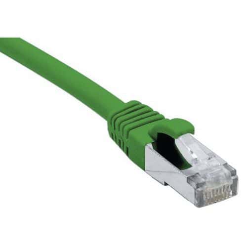 Cordon RJ45 catégorie 6A F/UTP LSOH snagless vert - 20 m