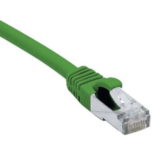 Cordon RJ45 catégorie 6A F/UTP LSOH snagless vert - 3 m