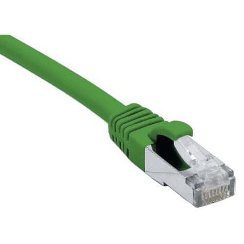 Cordon RJ45 catégorie 6A F/UTP LSOH snagless vert - 5 m