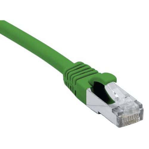 Cordon RJ45 catégorie 6A F/UTP LSOH snagless vert - 7,5 m