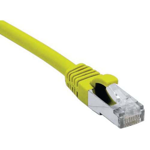 Cordon RJ45 catégorie 6A F/UTP LSOH snagless jaune - 0,3 m