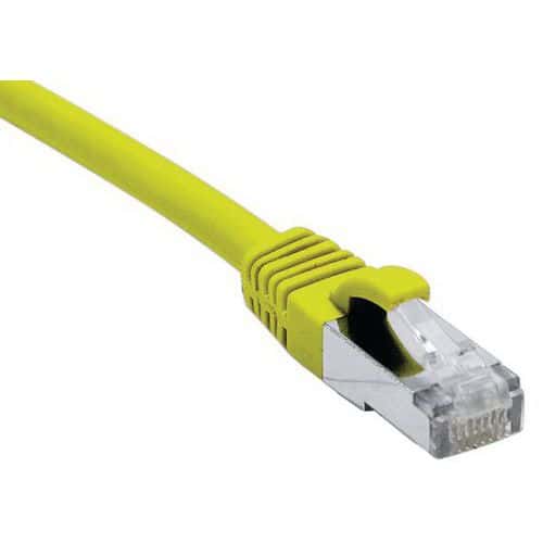 Cordon RJ45 catégorie 6A F/UTP LSOH snagless jaune - 0,5 m