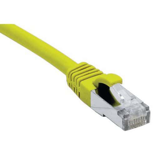 Cordon RJ45 catégorie 6A F/UTP LSOH snagless jaune - 1 m