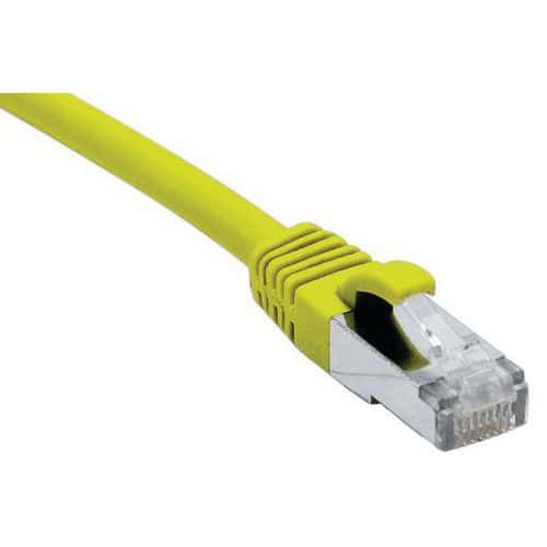 Cordon RJ45 catégorie 6A F/UTP LSOH snagless jaune - 1,5 m