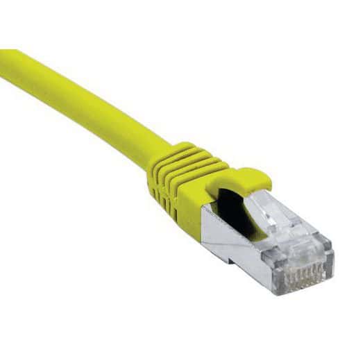 Cordon RJ45 catégorie 6A F/UTP LSOH snagless jaune - 10 m