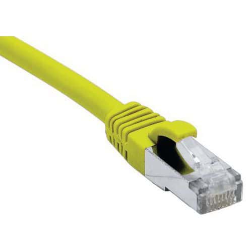 Cordon RJ45 catégorie 6A F/UTP LSOH snagless jaune - 15 m