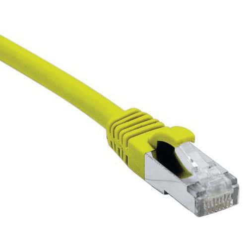 Cordon RJ45 catégorie 6A F/UTP LSOH snagless jaune - 20 m