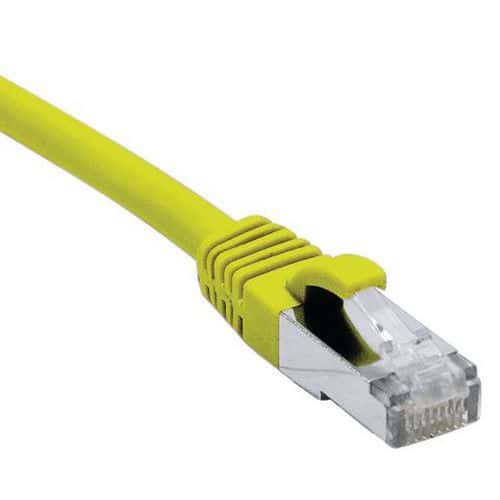 Cordon RJ45 catégorie 6A F/UTP LSOH snagless jaune - 5 m