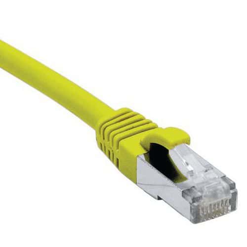 Cordon RJ45 catégorie 6A F/UTP LSOH snagless jaune - 7,5 m