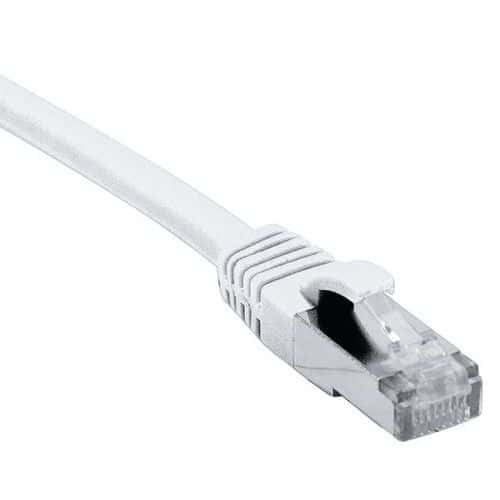 Cordon RJ45 catégorie 6A F/UTP LSOH snagless blanc - 1 m