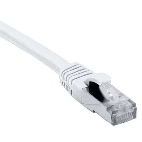 Cordon RJ45 catégorie 6A F/UTP LSOH snagless blanc - 20 m