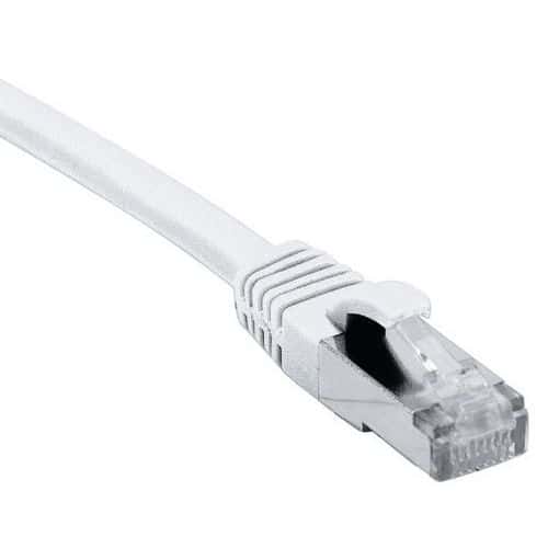 Cordon RJ45 catégorie 6A F/UTP LSOH snagless blanc - 5 m