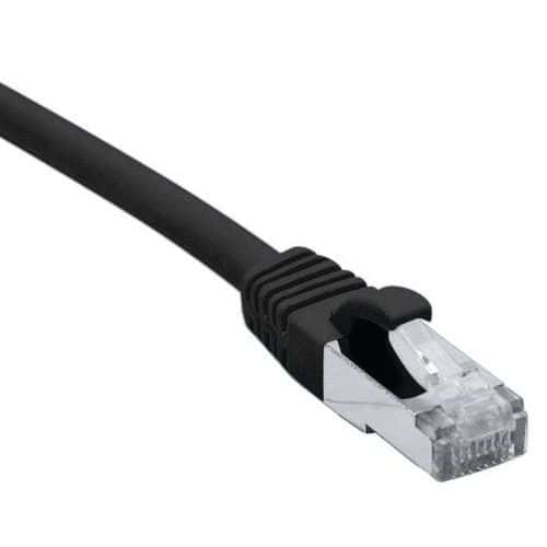 Cordon RJ45 catégorie 6 F/UTP LSOH snagless noir - 10 m