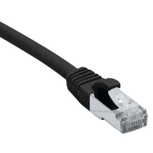 Cordon RJ45 catégorie 6 F/UTP LSOH snagless noir - 2 m