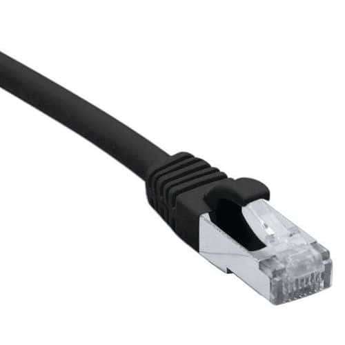 Cordon RJ45 catégorie 6 F/UTP LSOH snagless noir - 5 m