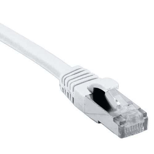 Cordon RJ45 catégorie 6 F/UTP LSOH snagless blanc - 20 m