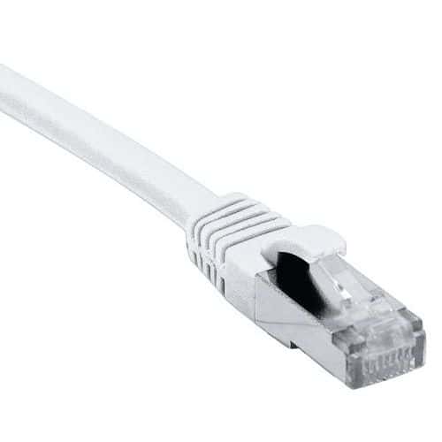 Cordon RJ45 catégorie 6 F/UTP LSOH snagless blanc - 25 m