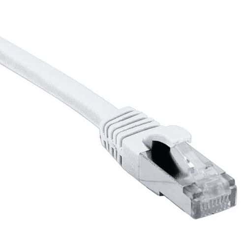 Cordon RJ45 catégorie 6 F/UTP LSOH snagless blanc - 3 m