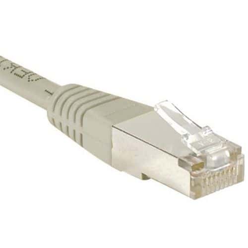 Cordon RJ45 catégorie 6 F/UTP gris - 0,3 m