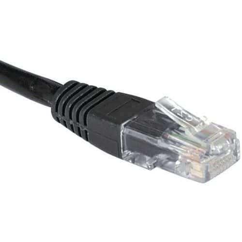 Cordon RJ45 catégorie 5e U/UTP noir - 3 m