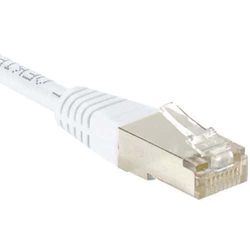 Cordon RJ45 catégorie 5e F/UTP blanc - 2 m