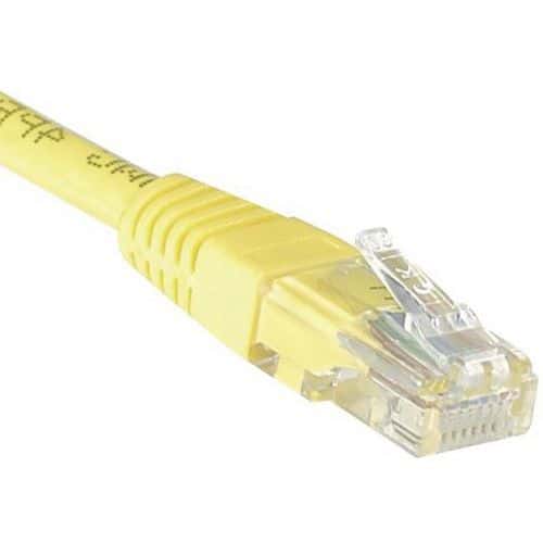 Cordon RJ45 catégorie 6 U/UTP jaune - 0,3 m