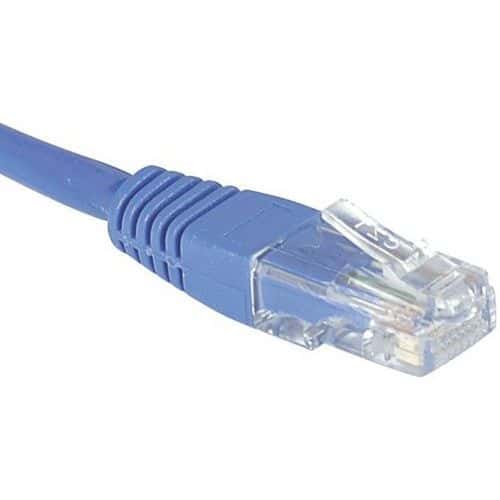 Cordon RJ45 catégorie 6 U/UTP bleu - 0,3 m